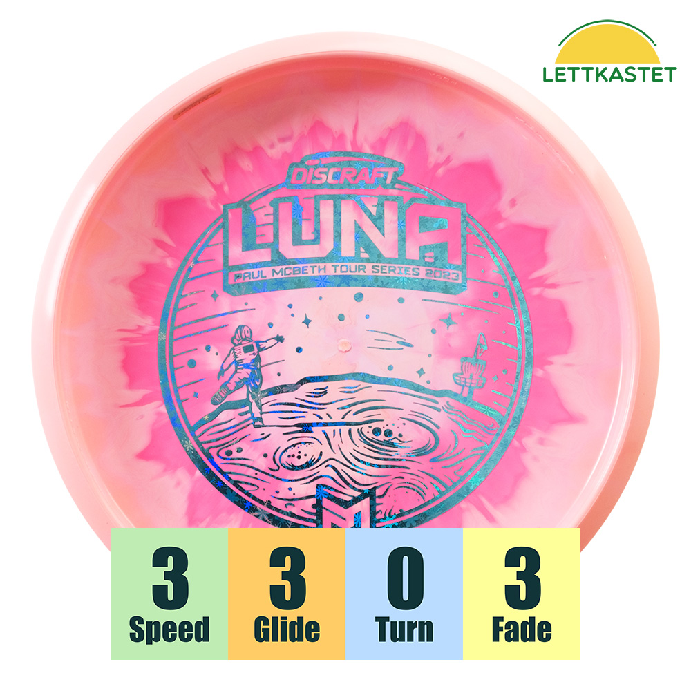 Discraft ESP Swirl Luna 2022 Paul McBeth Tour Series – Disco Da Putto 173-174g, Swirly Black, Scegli Il Tuo!